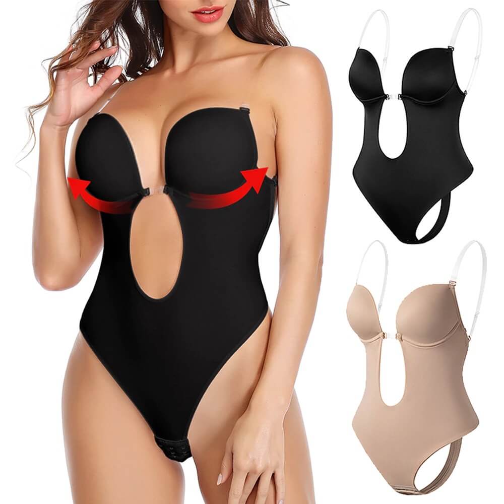 Lizy โ Diepe V-vormige body shaper zonder rug voor naadloze elegantie