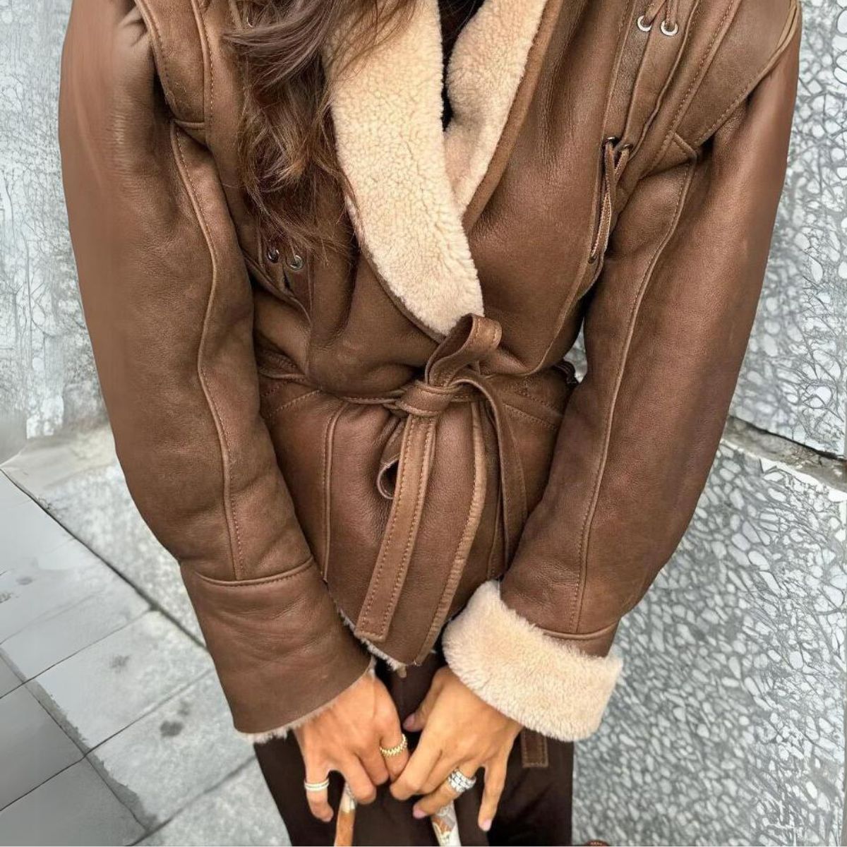 Stijlvolle Shearling Jas
