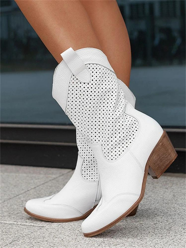 Stacey - Middelhoge cowboylaarzen voor dames