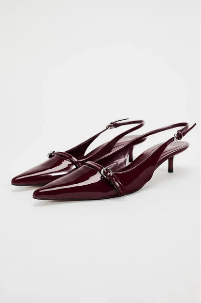 Stijlvolle Slingback Hakken met Gesp