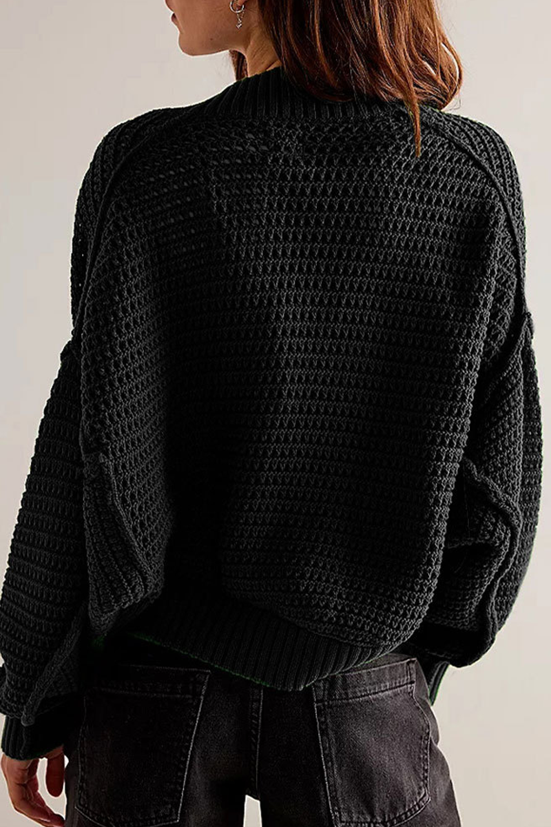 Opengewerkt bolero vest