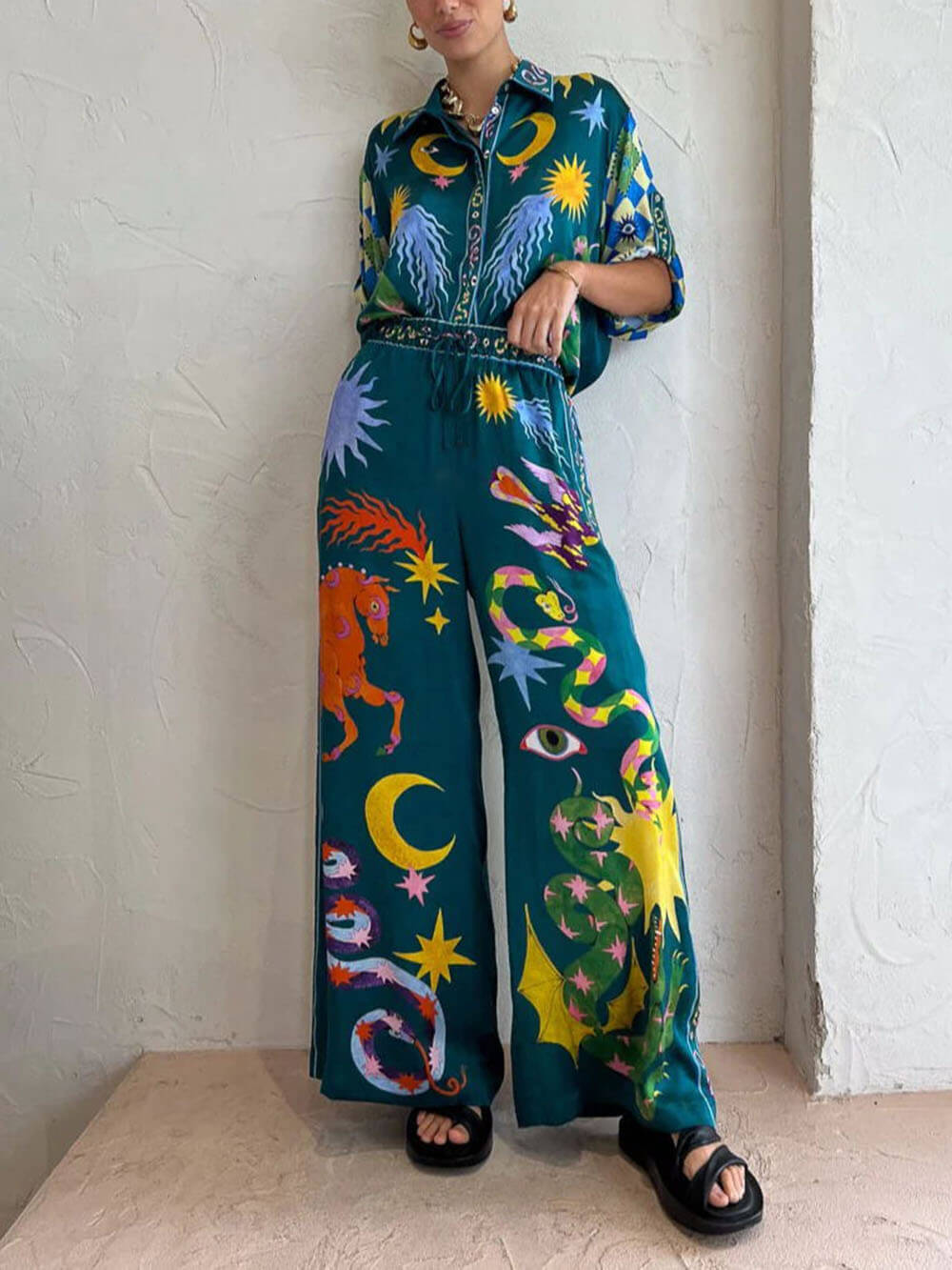 Co-Ord Set met Hemelprint
