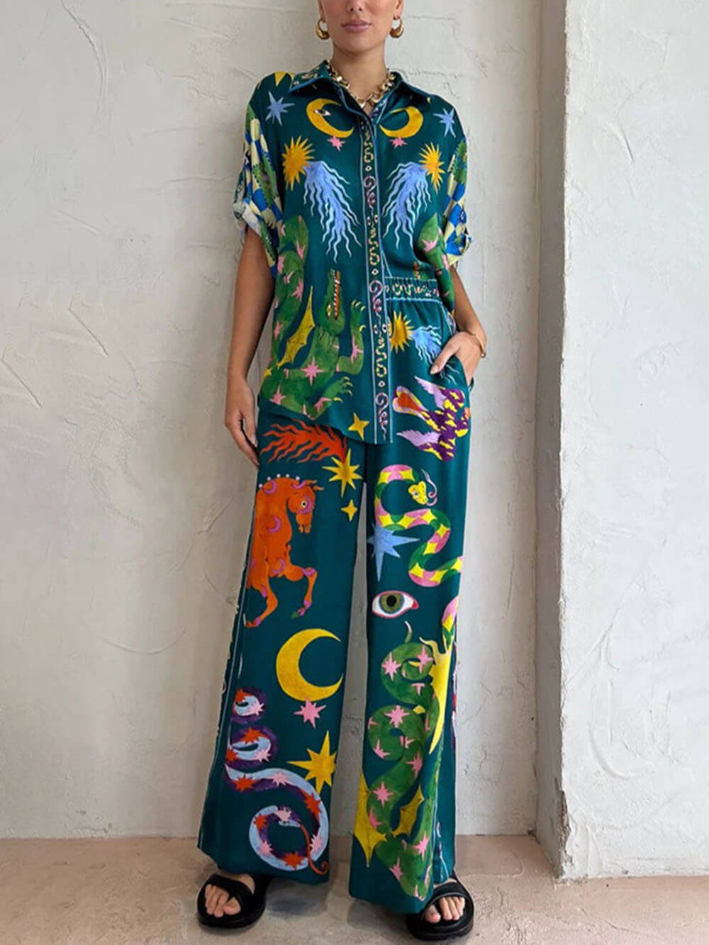Co-Ord Set met Hemelprint
