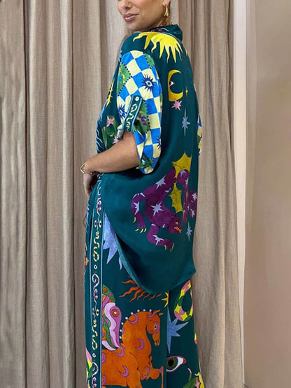 Co-Ord Set met Hemelprint