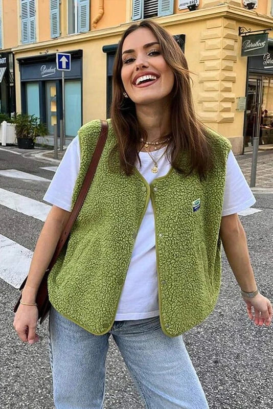 Mouwloos Teddyvest