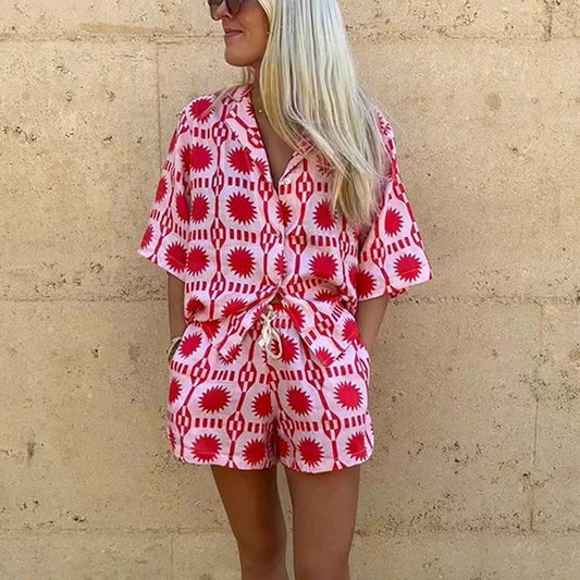 Zomerse Set met Kleurrijke Print