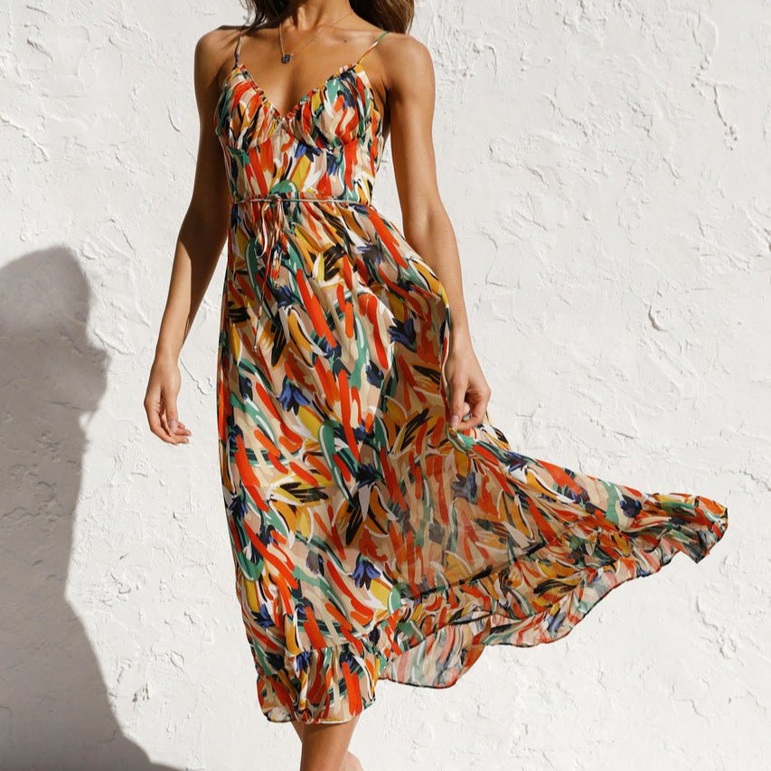 Zomerjurk met vrolijke print